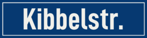 Straßenschild Kibbelstraße