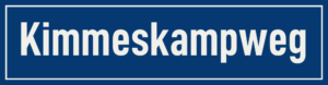 Straßenschild Kimmeskampweg