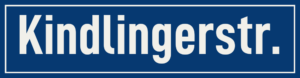 Straßenschild Kindlingerstraße