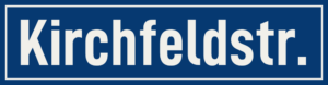 Straßenschild Kirchfeldstraße