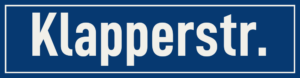 Straßenschild Klapperstraße