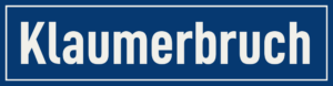 Straßenschild Klaumerbruch