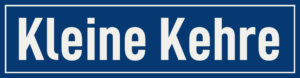 Straßenschild Kleine Kehre