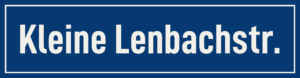 Straßenschild Kleine Lenbachstraße