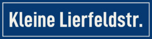 Straßenschild Kleine Lierfeldstraße