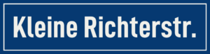Straßenschild Kleine Richterstraße