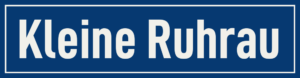 Straßenschild Kleine Ruhrau