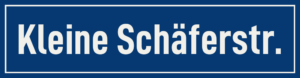 Straßenschild Kleine Schäferstraße