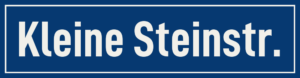 Straßenschild Kleine Steinstraße