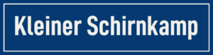 Straßenschild Kleiner Schirnkamp