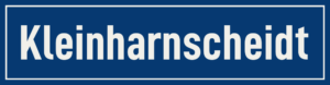 Straßenschild Kleinharnscheidt