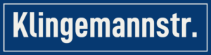 Straßenschild Klingemannstraße