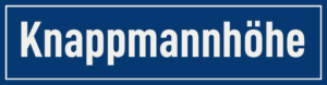 Straßenschild Knappmannhöhe