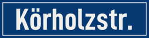 Straßenschild Körholzstraße