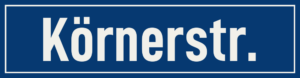 Straßenschild Körnerstraße