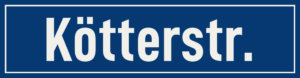 Straßenschild Kötterstraße