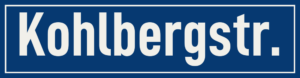 Straßenschild Kohlbergstraße