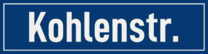 Straßenschild Kohlenstraße