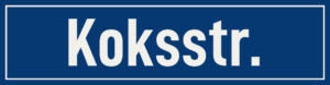 Straßenschild Koksstraße