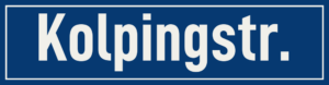 Straßenschild Kolpingstraße