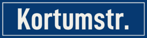 Straßenschild Kortumstraße