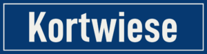 Straßenschild Kortwiese