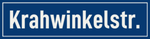 Straßenschild Krahwinkelstraße