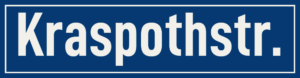 Straßenschild Kraspothstraße