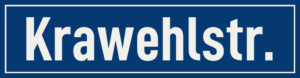 Straßenschild Krawehlstraße