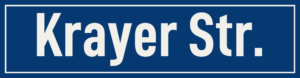 Straßenschild Krayer Straße
