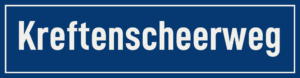 Straßenschild Kreftenscheerweg
