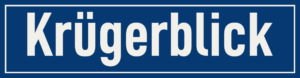 Straßenschild Krügerblick
