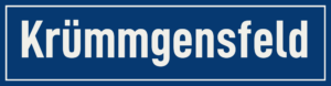 Straßenschild Krümmgensfeld