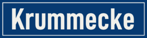 Straßenschild Krummecke