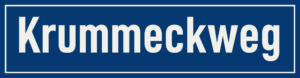 Straßenschild Krummeckweg