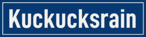 Straßenschild Kuckucksrain