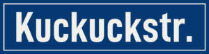 Straßenschild Kuckuckstraße