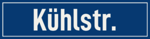 Straßenschild Kühlstraße