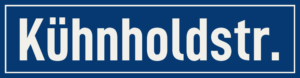 Straßenschild Kühnholdstraße
