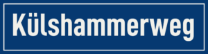 Straßenschild Külshammerweg