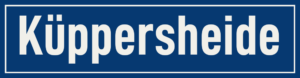 Straßenschild Küppersheide