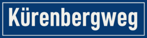 Straßenschild Kürenbergweg