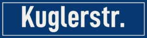Straßenschild Kuglerstraße