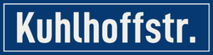 Straßenschild Kuhlhoffstraße