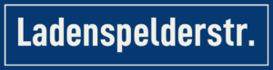 Straßenschild Ladenspelderstraße