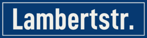 Straßenschild Lambertstraße