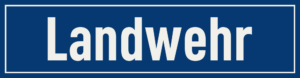 Straßenschild Landwehr