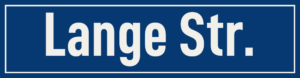 Straßenschild Lange Straße
