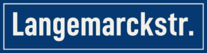 Straßenschild Langemarckstraße