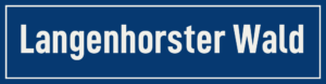 Straßenschild Langenhorster Wald
